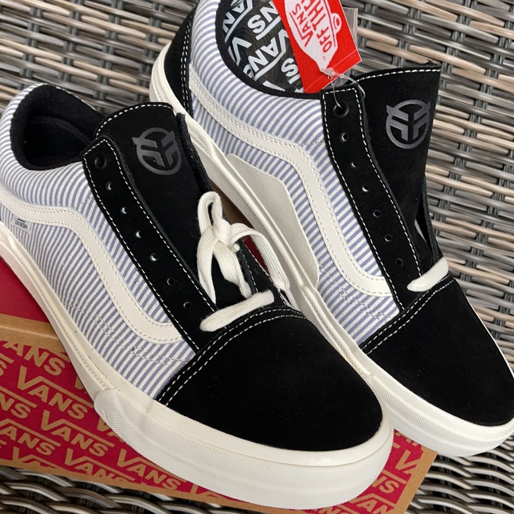 Vans Bmx Old Skool Federal Black/Bl Pinstripe MEN`S - Picture 7 of 16